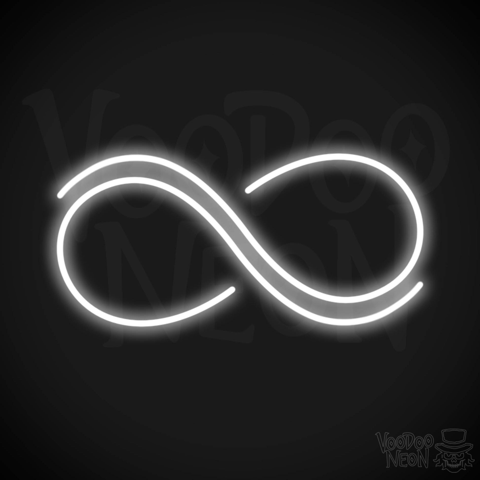 Infinity Neon Sign - Neon Infinity Sign - Color White