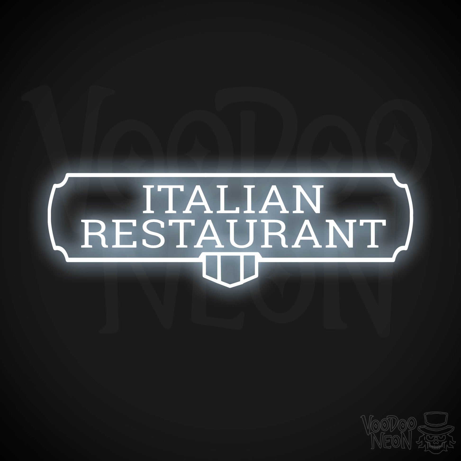 Italian Restaurant LED Neon - Cool White