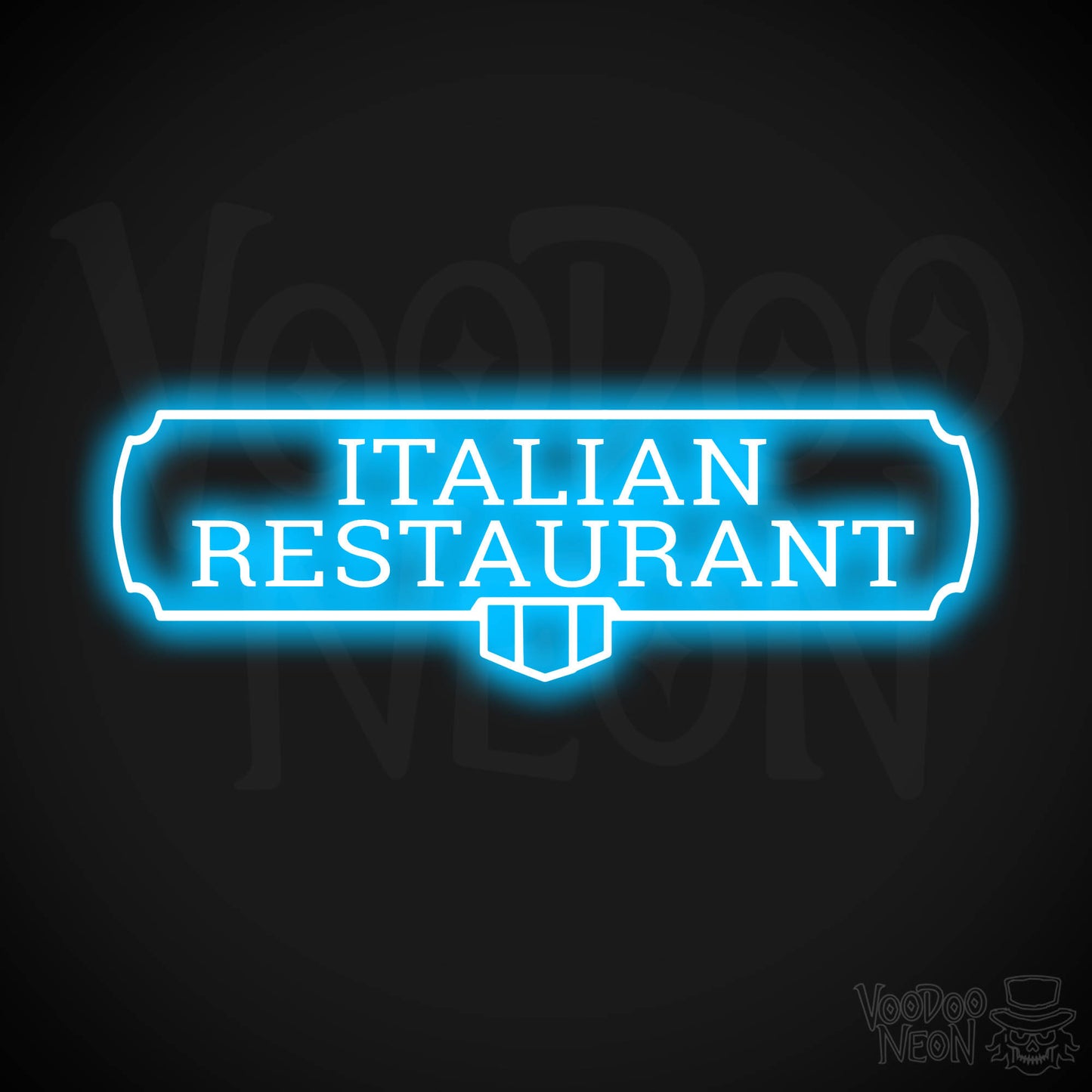 Italian Restaurant LED Neon - Dark Blue