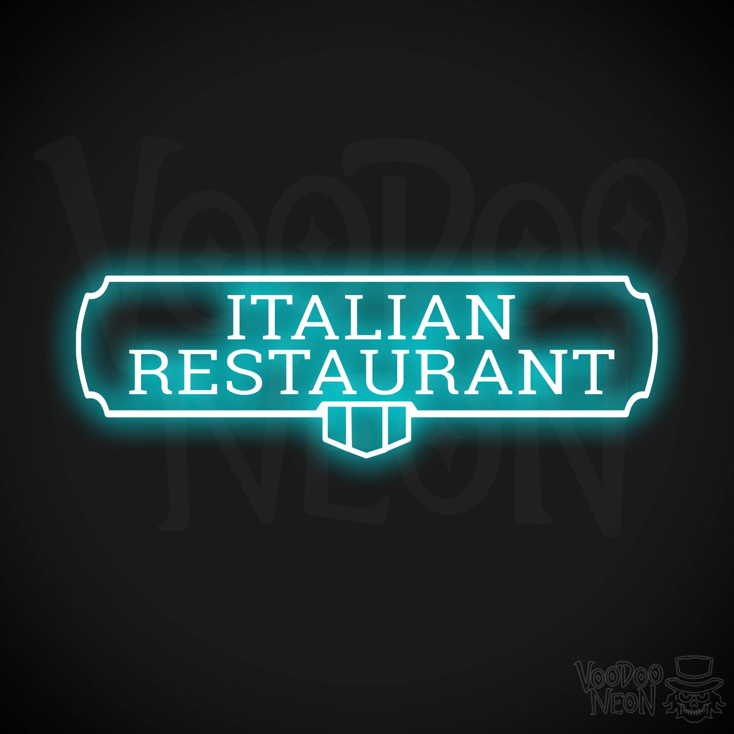 Italian Restaurant LED Neon - Ice Blue