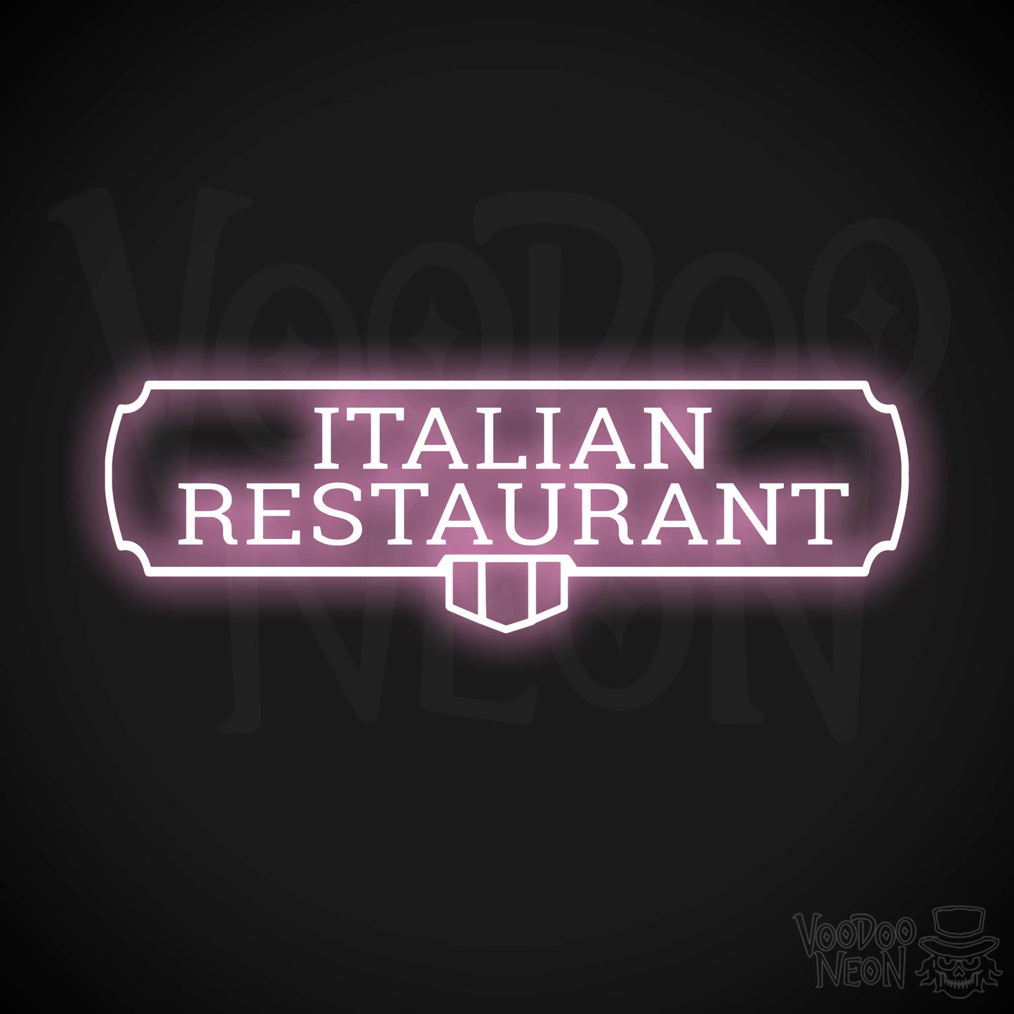 Italian Restaurant LED Neon - Light Pink