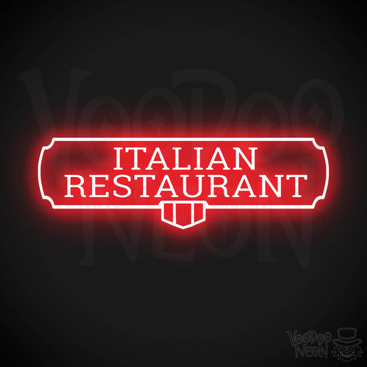 Italian Restaurant LED Neon - Red