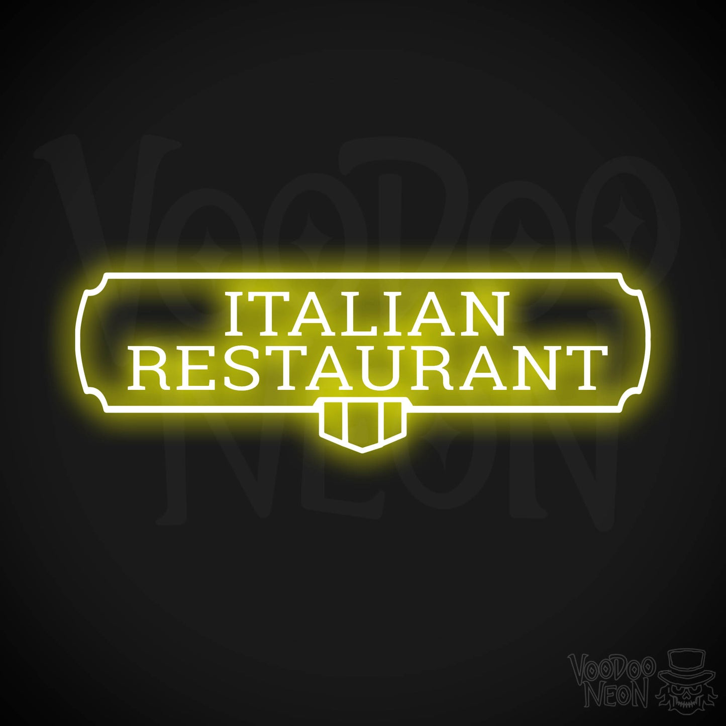 Italian Restaurant LED Neon - Yellow