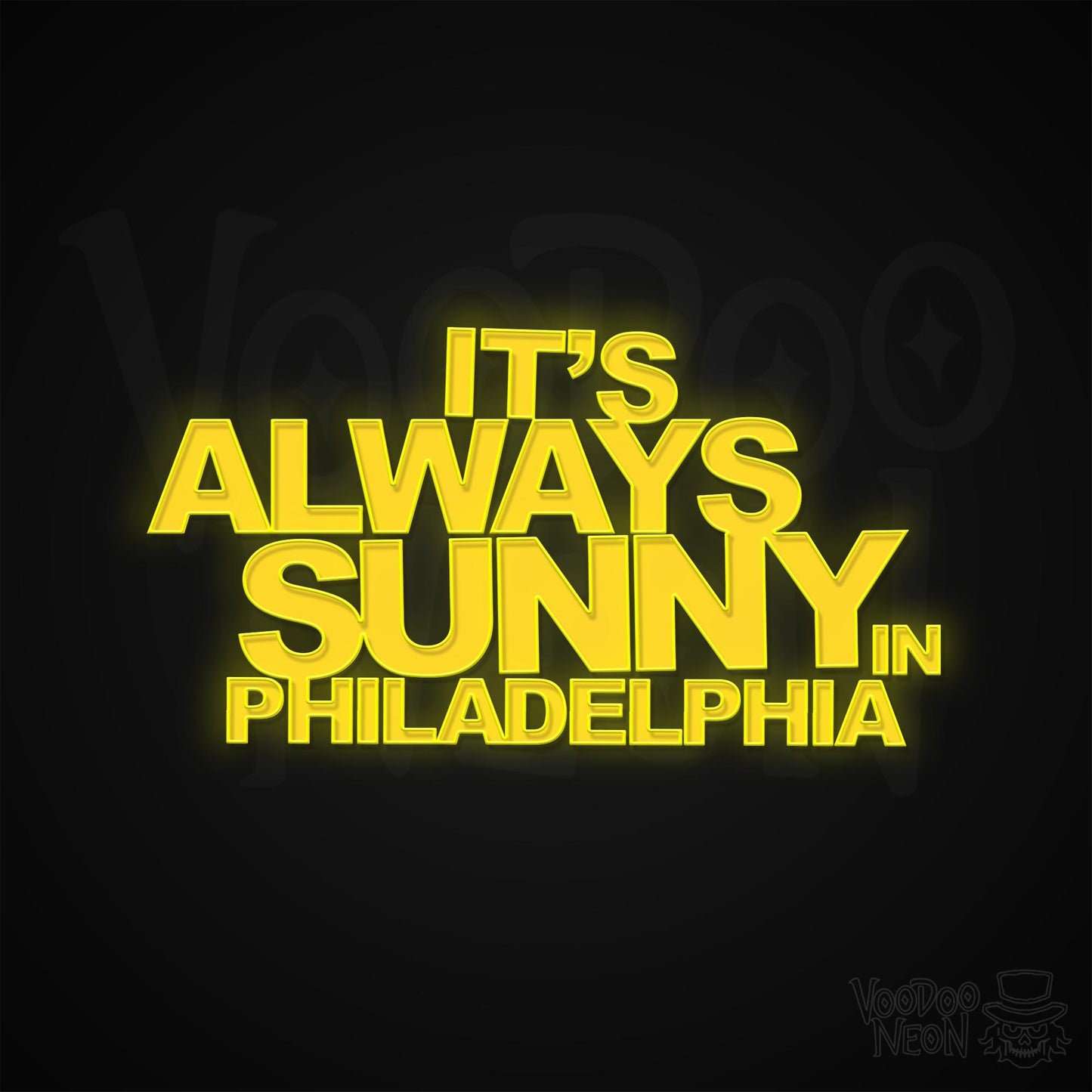 It's Always Sunny in Philadelphia Neon Sign - Multi-Color - Blackwall