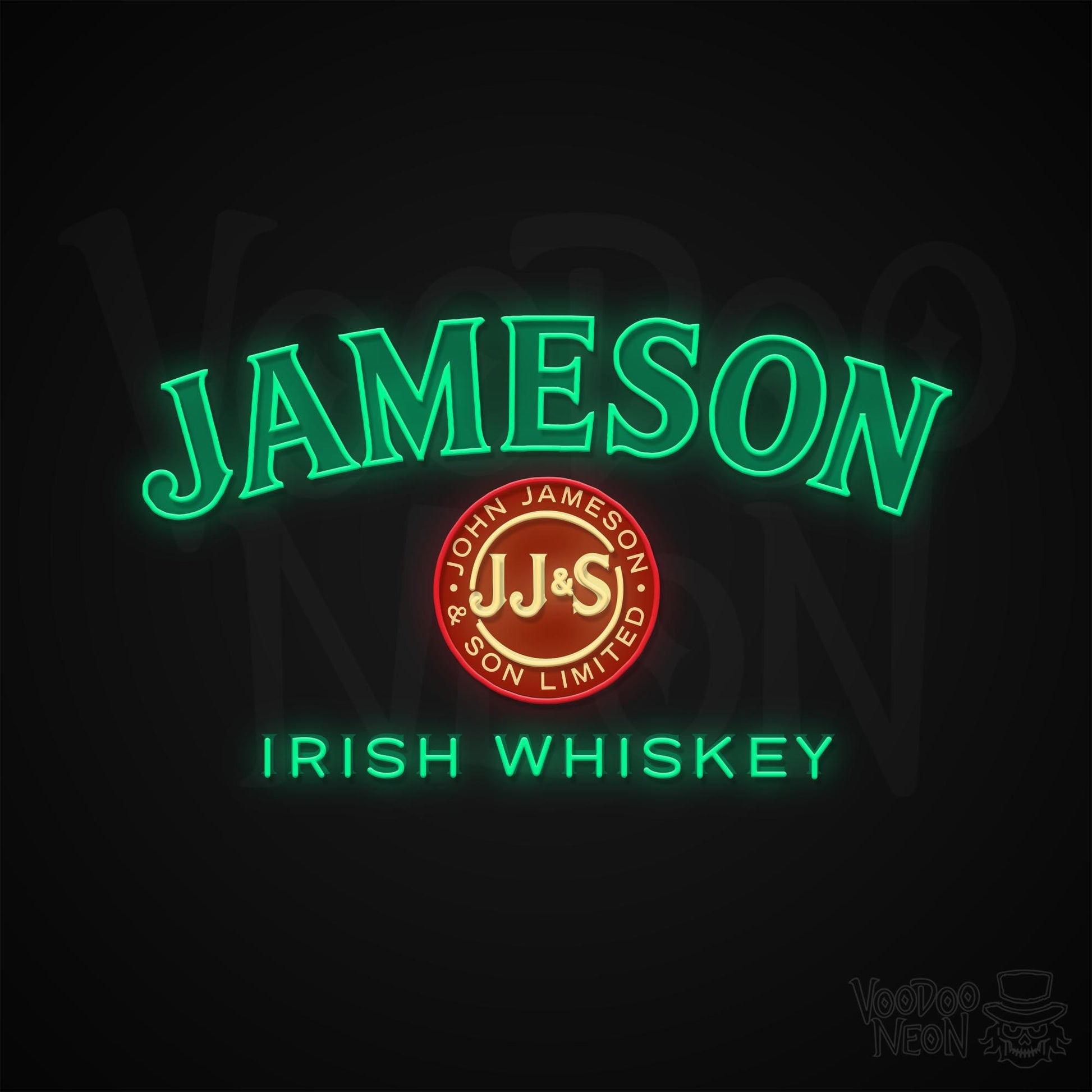 Jameson Whiskey neon sign