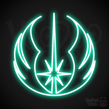 Jedi Neon Sign - Neon Jedi Sign - Jedi Wall Art - Color Light Green