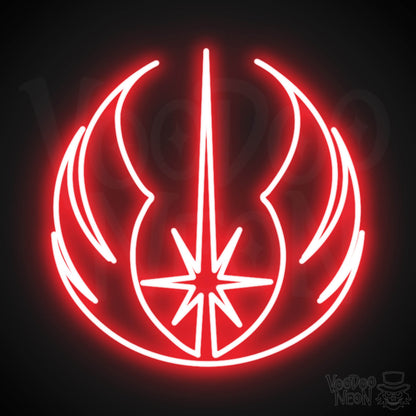 Jedi Neon Sign - Neon Jedi Sign - Jedi Wall Art - Color Red