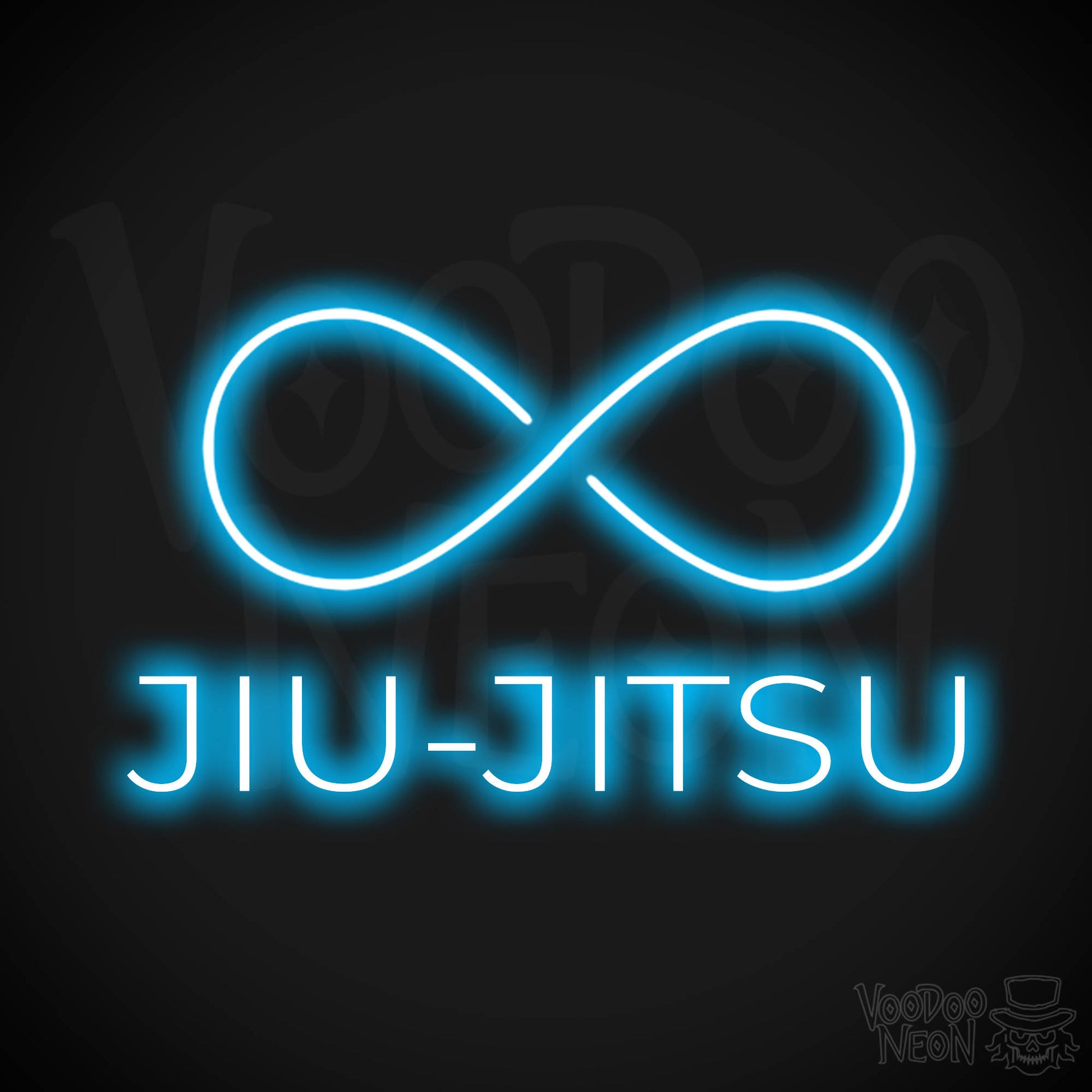 Jiu Jitsu Dojo LED Neon - Dark Blue