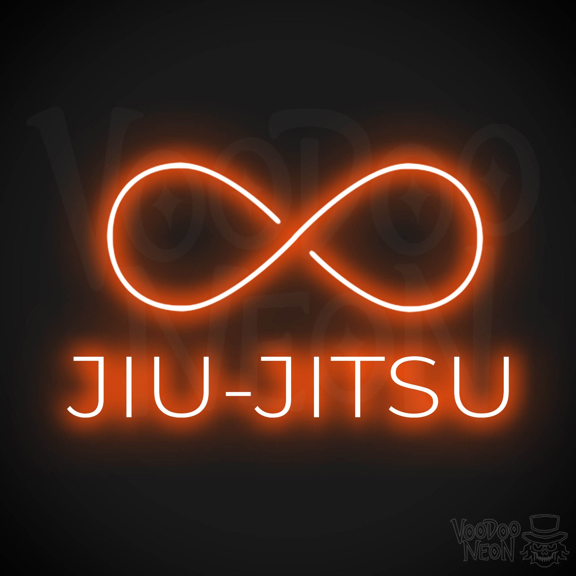 Jiu Jitsu Dojo LED Neon - Orange