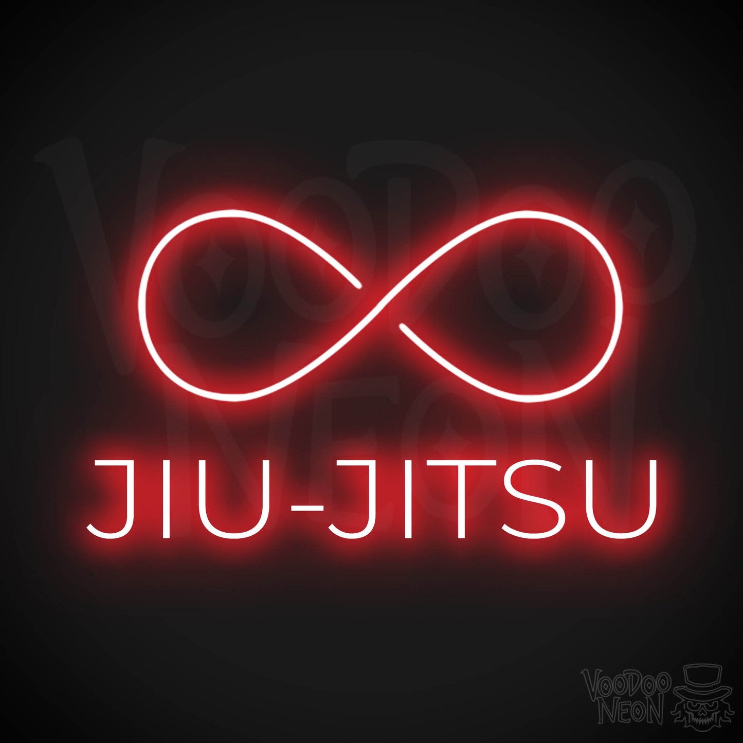 Jiu Jitsu Dojo LED Neon - Red