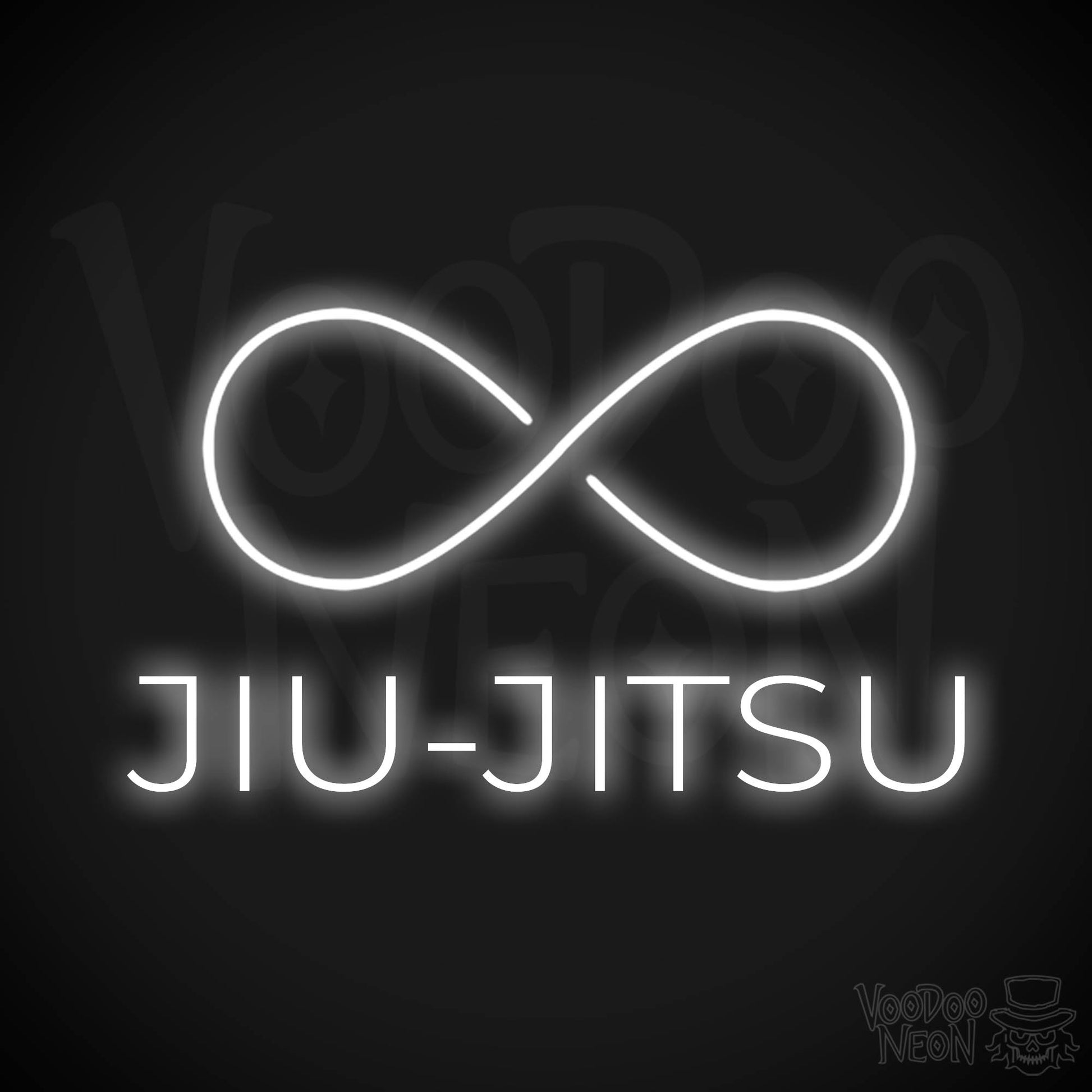 Jiu Jitsu Dojo LED Neon - White