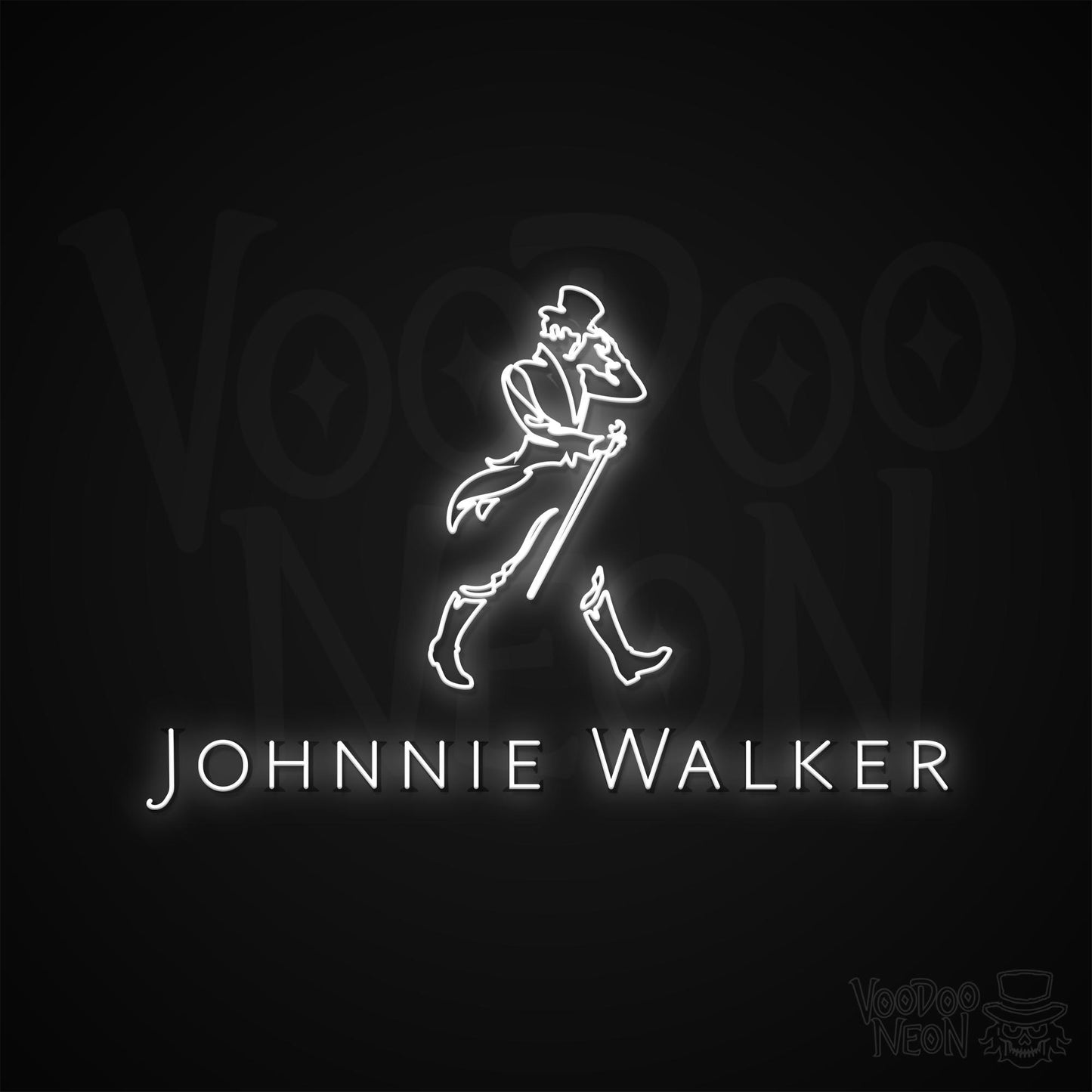 Johnnie Walker Neon Sign - Multi-Color - Blackwall