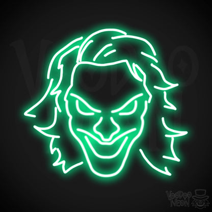 Joker Neon Sign - Neon Joker Sign - Joker LED Wall Art - Color Green