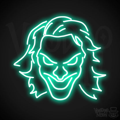 Joker Neon Sign - Neon Joker Sign - Joker LED Wall Art - Color Light Green