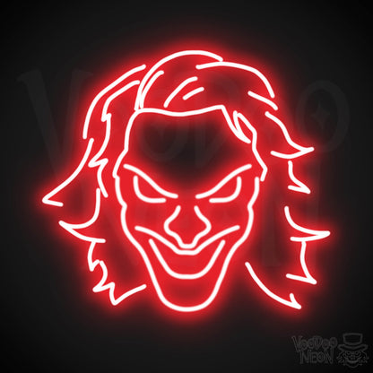 Joker Neon Sign - Neon Joker Sign - Joker LED Wall Art - Color Red