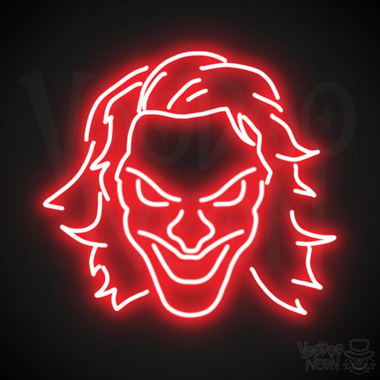 Joker Neon Sign - Neon Joker Sign - Joker LED Wall Art - Color Red