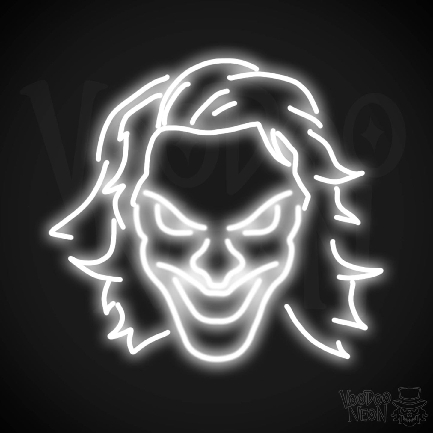 Joker Neon Sign - Neon Joker Sign - Joker LED Wall Art - Color White
