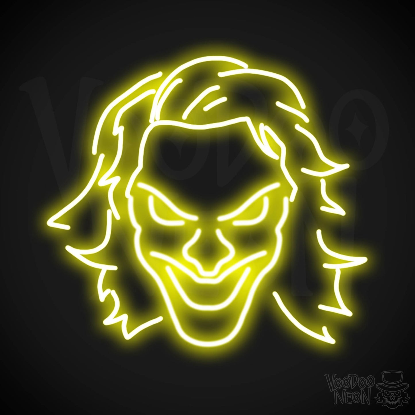 Joker Neon Sign - Neon Joker Sign - Joker LED Wall Art - Color Yellow