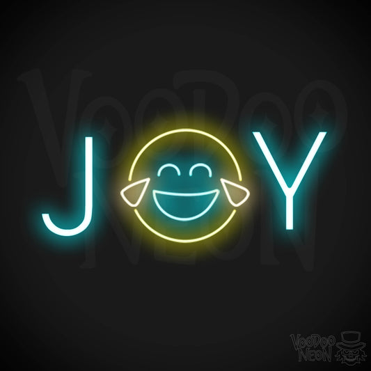 Joy Neon Sign - Neon Joy Sign - Word Sign - Color Multi-Color