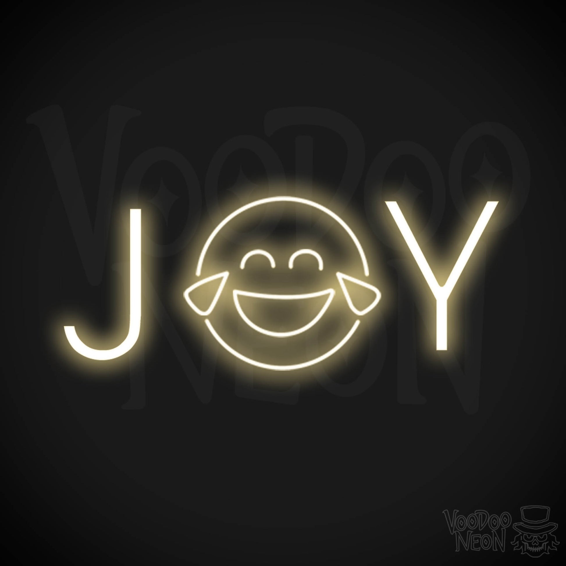 Joy Neon Sign - Neon Joy Sign - Word Sign - Color Warm White