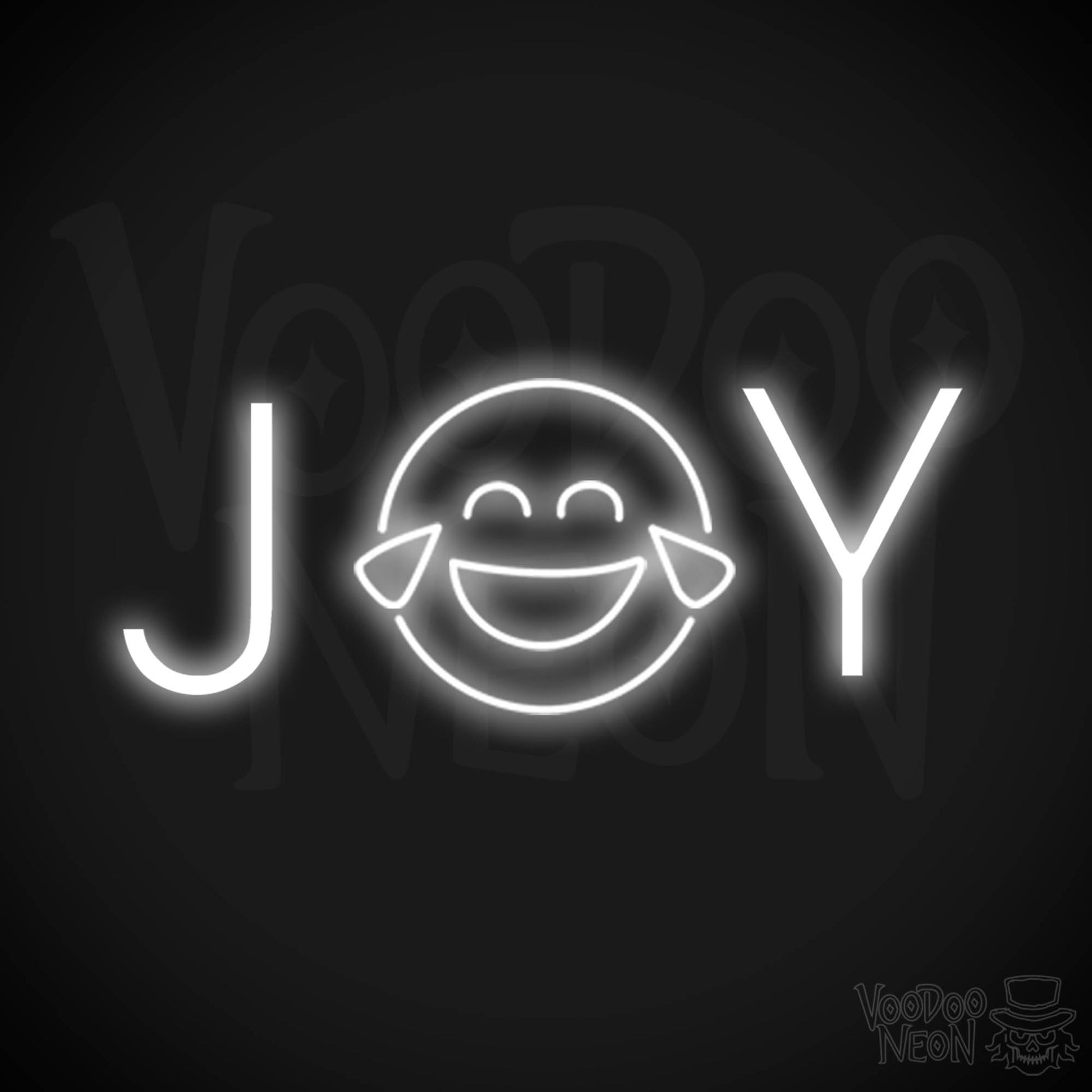 Joy Neon Sign - Neon Joy Sign - Word Sign - Color White