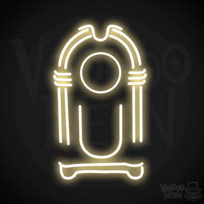 Jukebox Neon Sign - Neon Jukebox Sign - Wall Art - LED Lights - Color Warm White