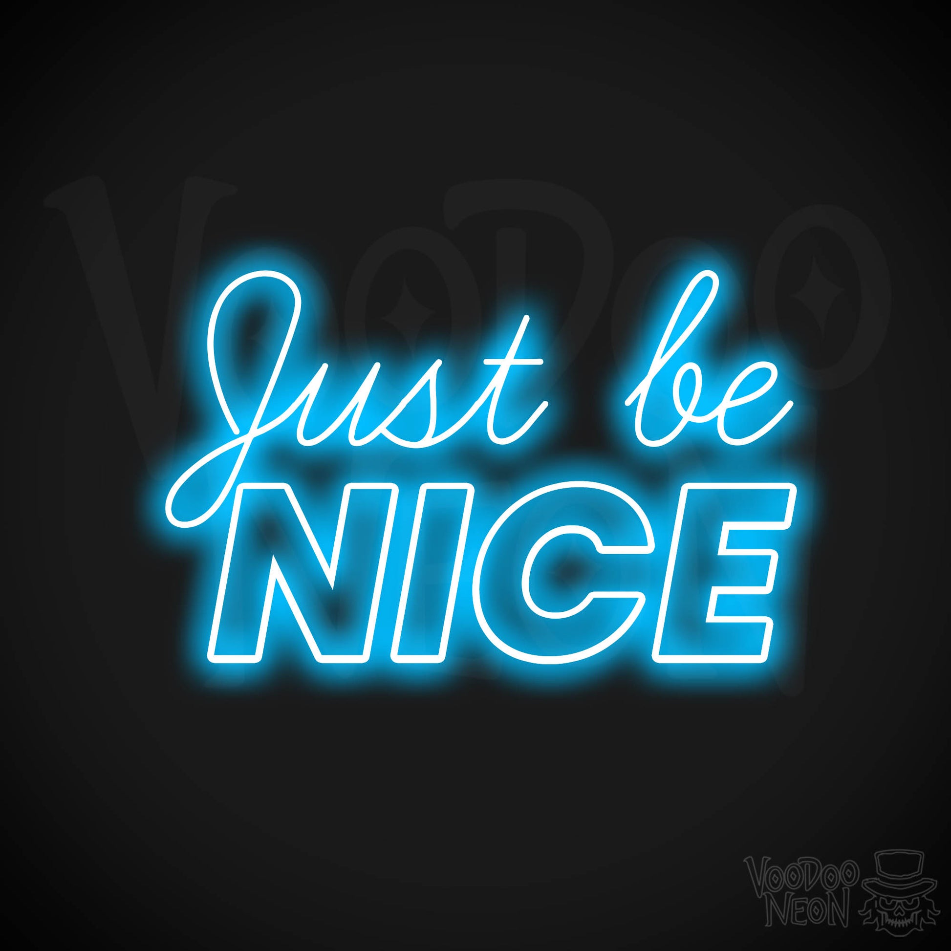 Just Be Nice LED Neon - Dark Blue