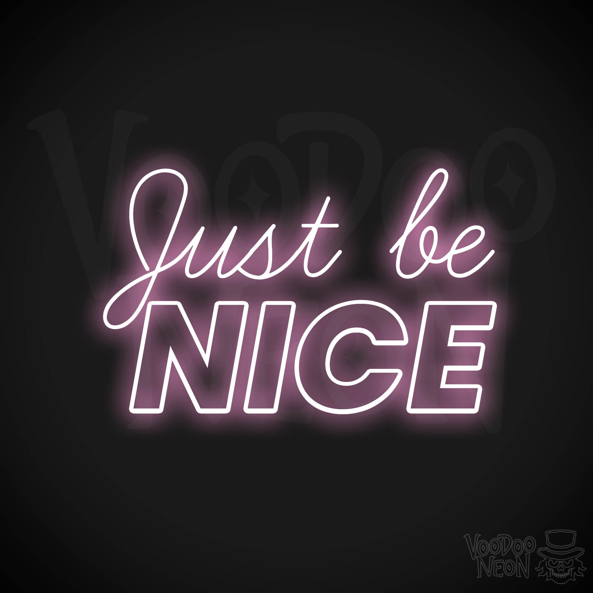 Just Be Nice LED Neon - Light Pink