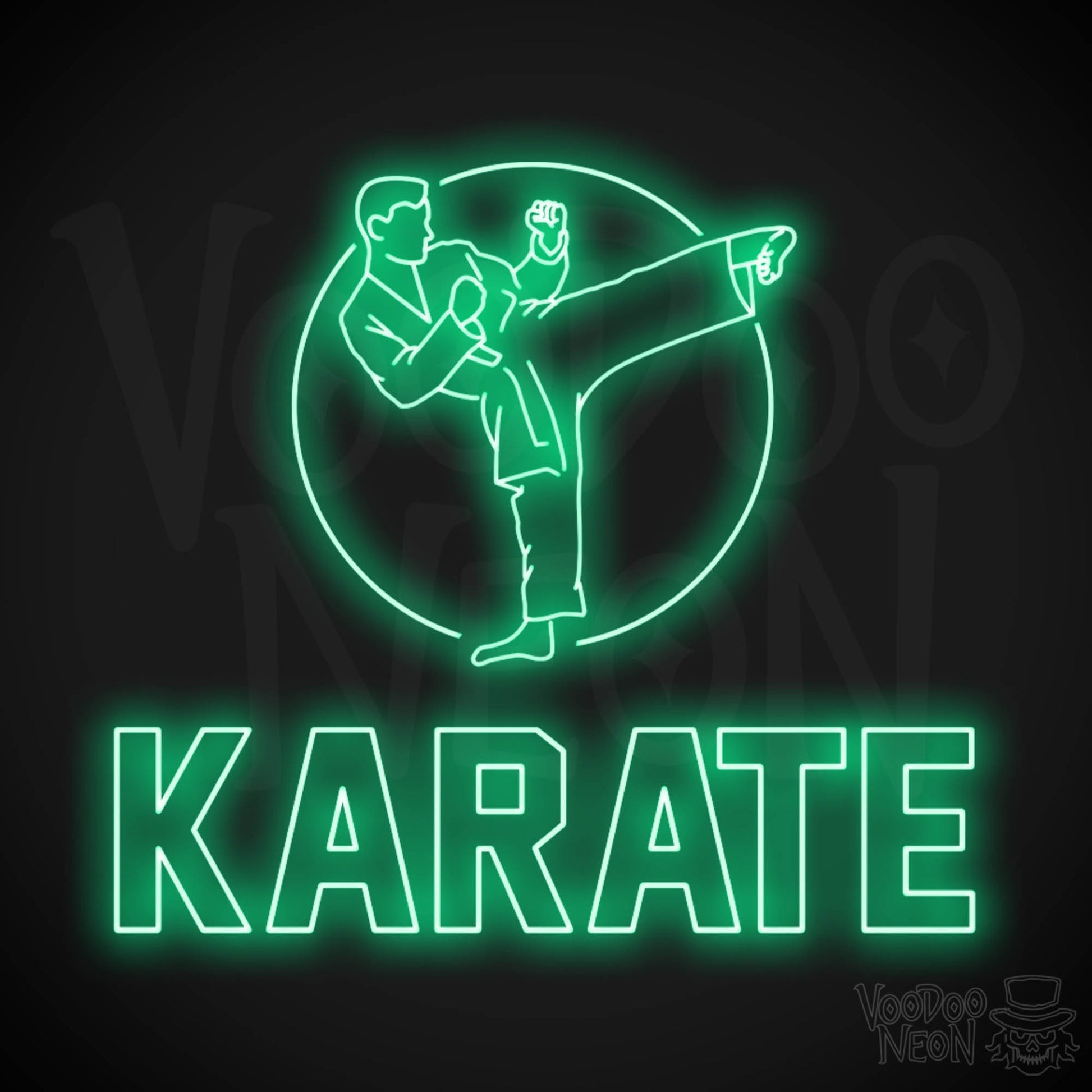 Karate Dojo LED Neon - Green