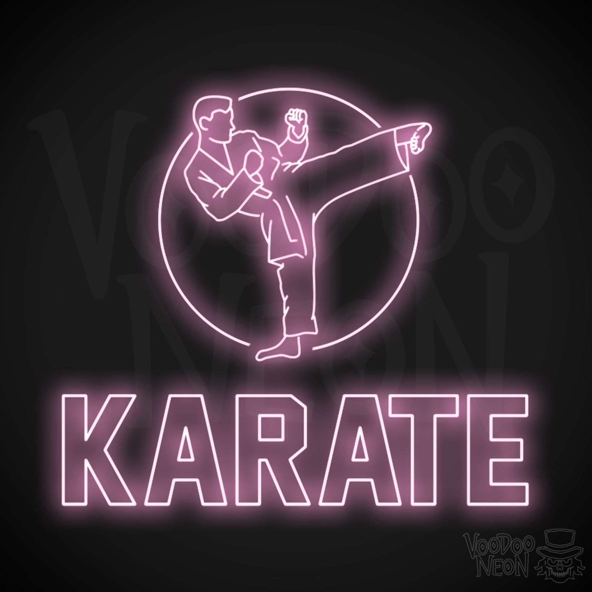 Karate Dojo LED Neon - Light Pink