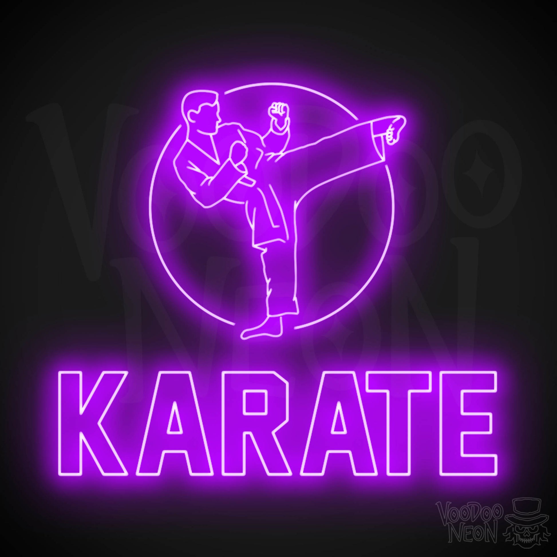 Karate Dojo LED Neon - Purple