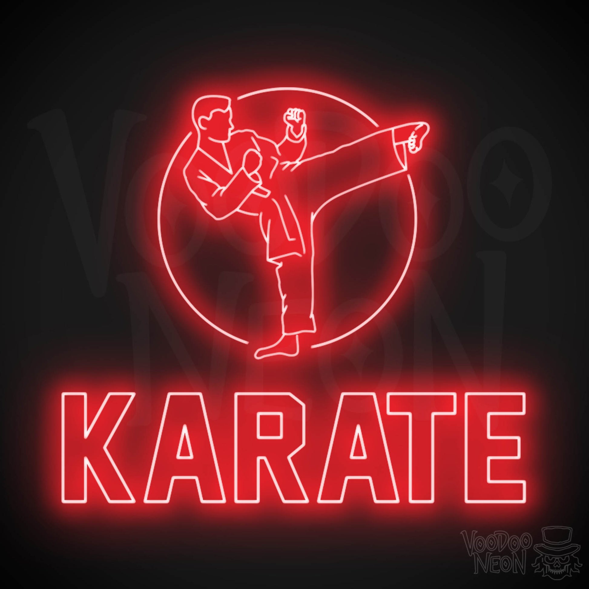 Karate Dojo LED Neon - Red