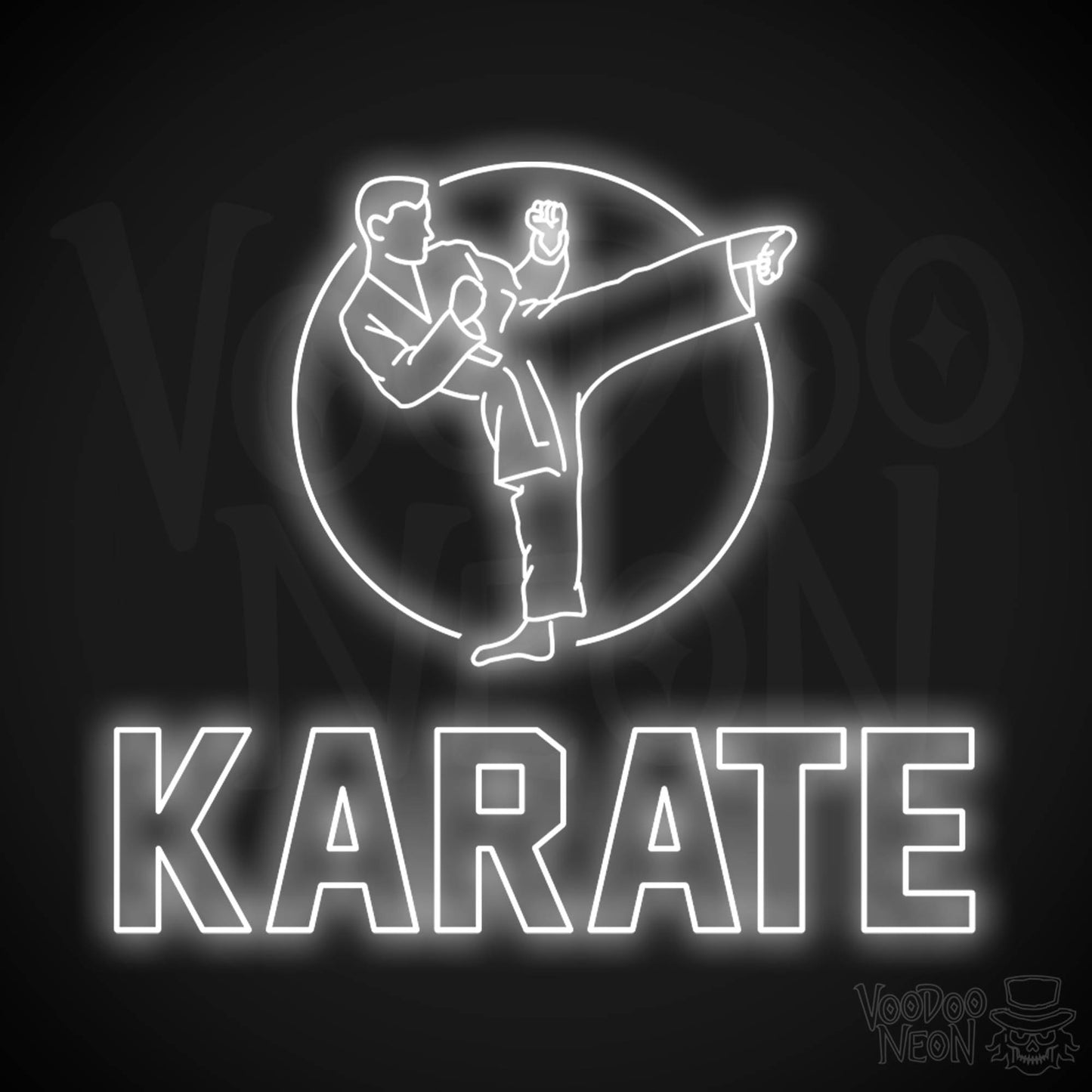 Karate Dojo LED Neon - White