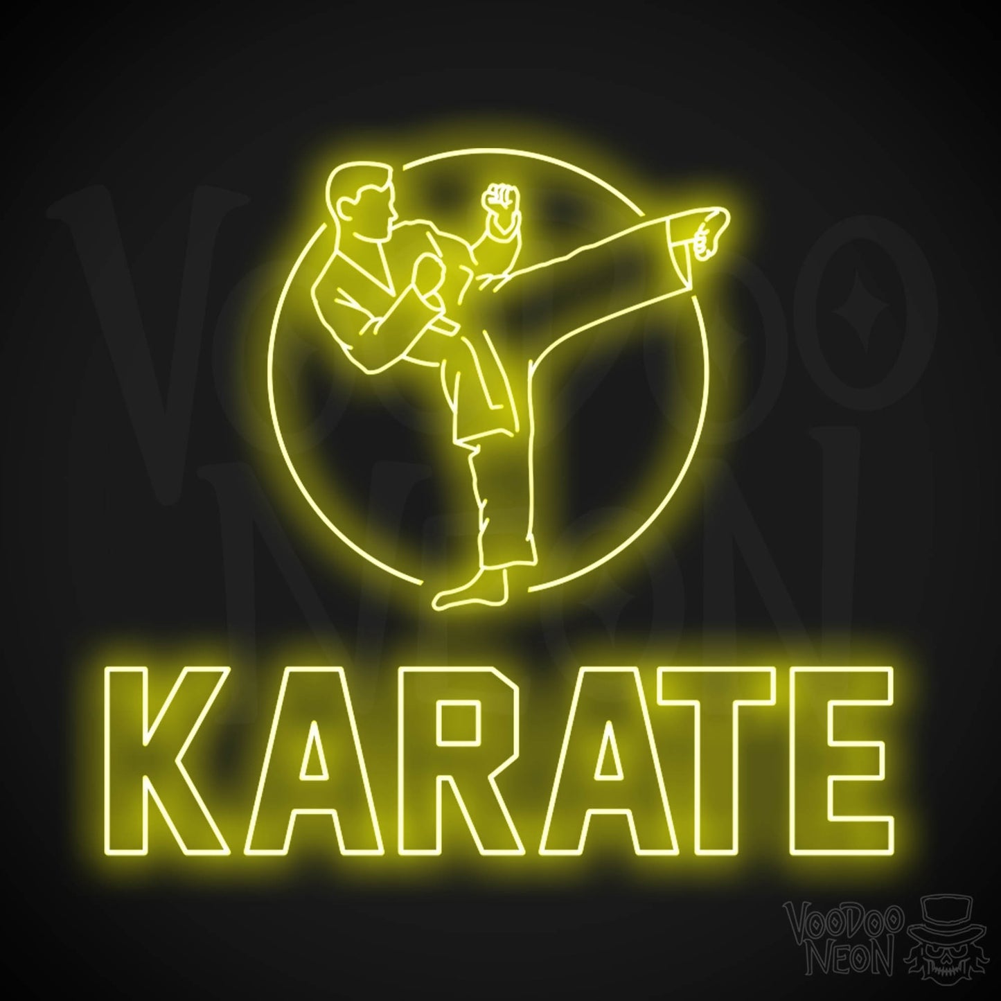 Karate Dojo LED Neon - Yellow