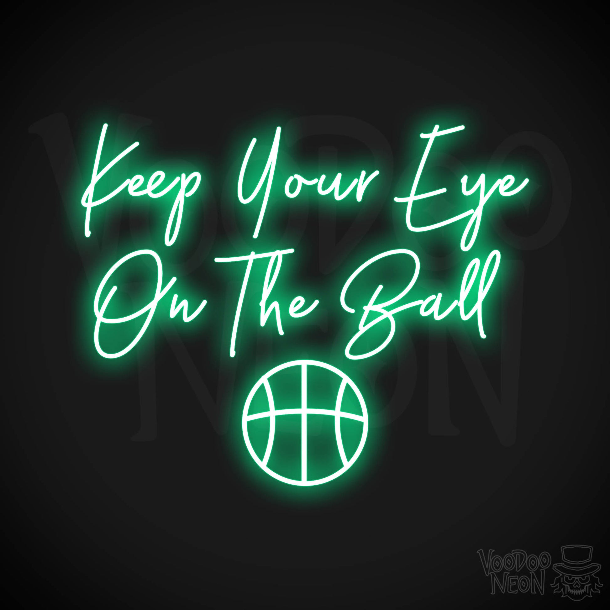 Keep Your Eye On The Ball LED Neon - Green