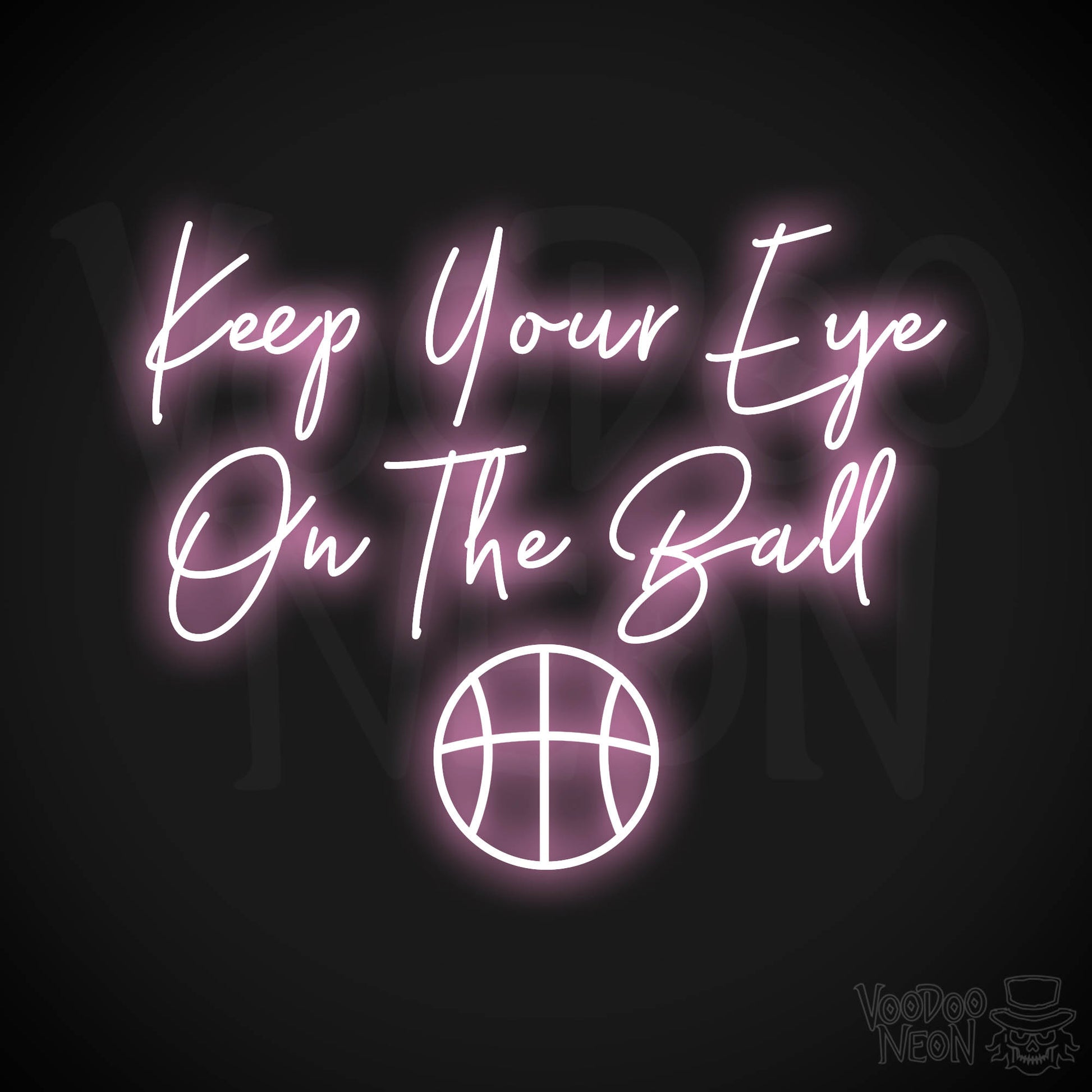 Keep Your Eye On The Ball LED Neon - Light Pink