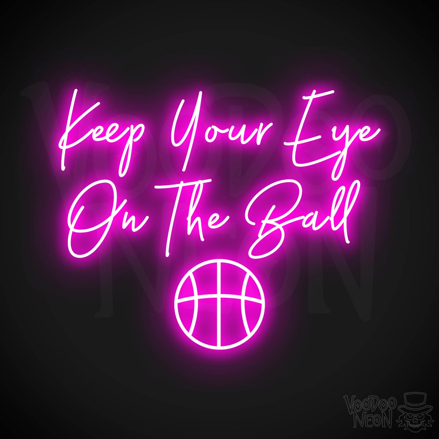 Keep Your Eye On The Ball LED Neon - Pink