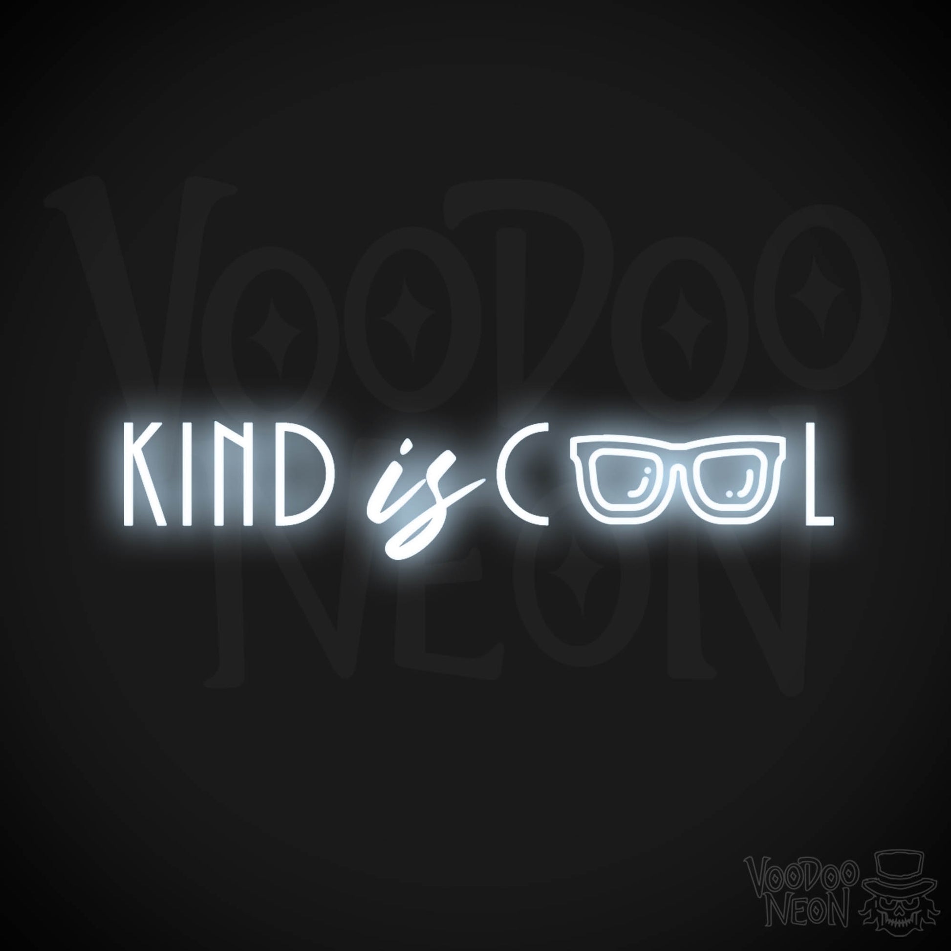 Kind Is Cool Neon Sign - Neon Kind Is Cool Sign - Color Cool White