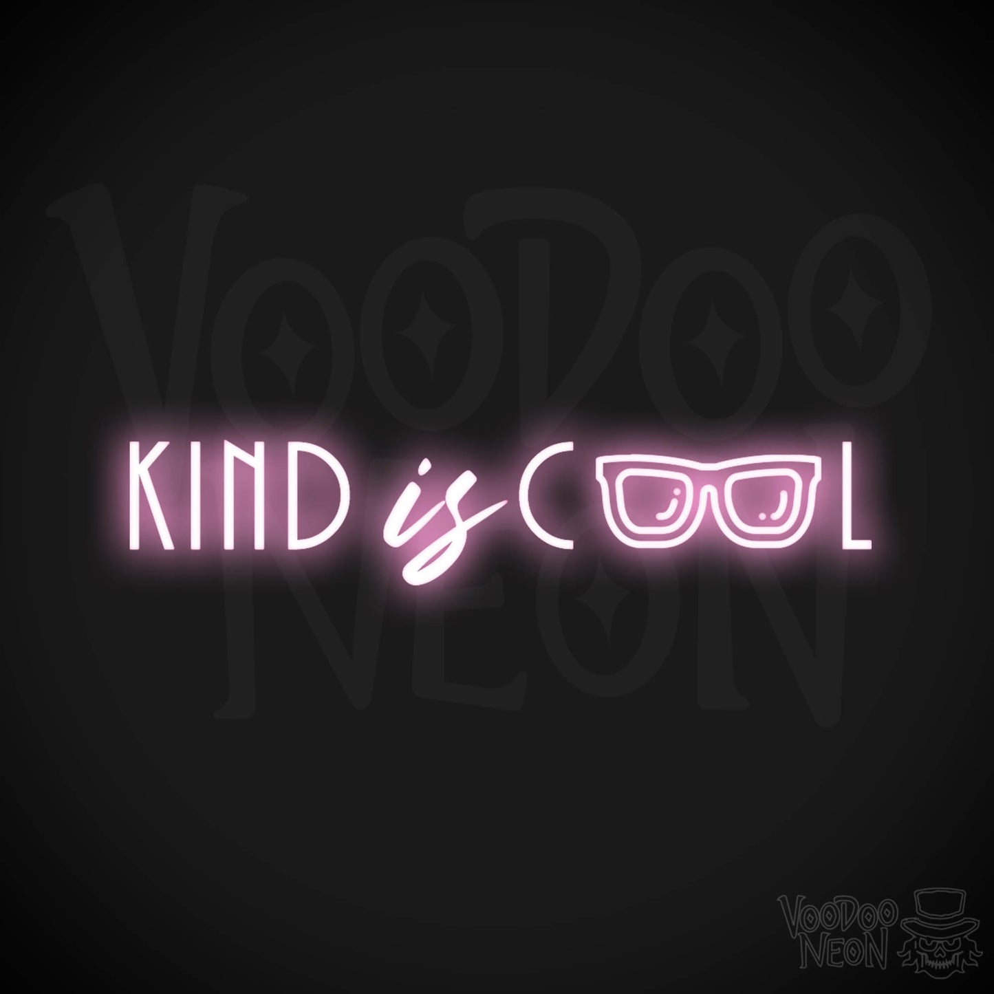 Kind Is Cool Neon Sign - Neon Kind Is Cool Sign - Color Light Pink