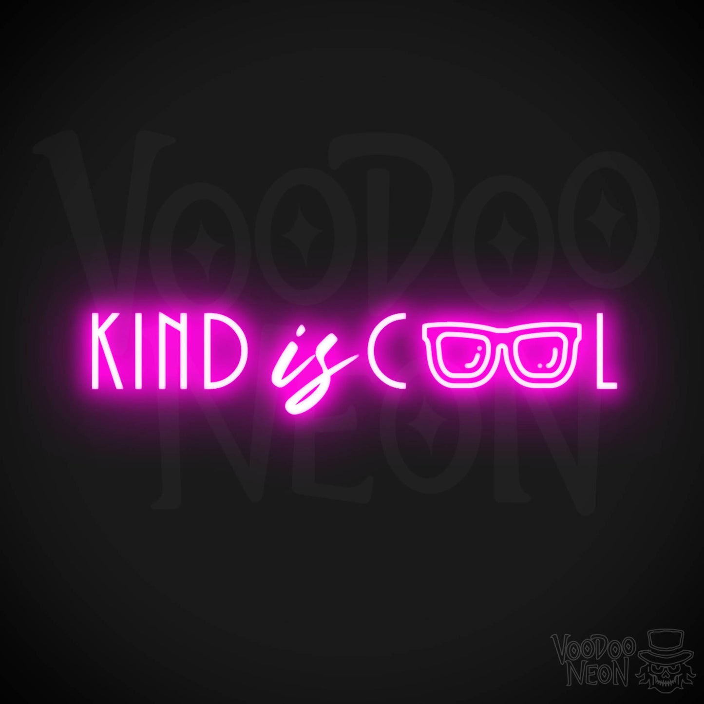 Kind Is Cool Neon Sign - Neon Kind Is Cool Sign - Color Pink