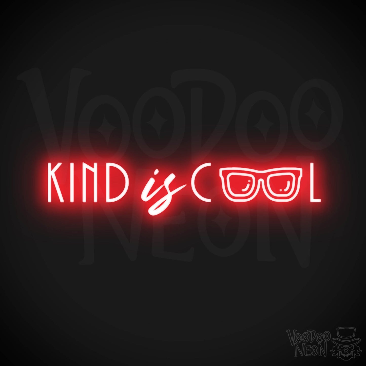Kind Is Cool Neon Sign - Neon Kind Is Cool Sign - Color Red