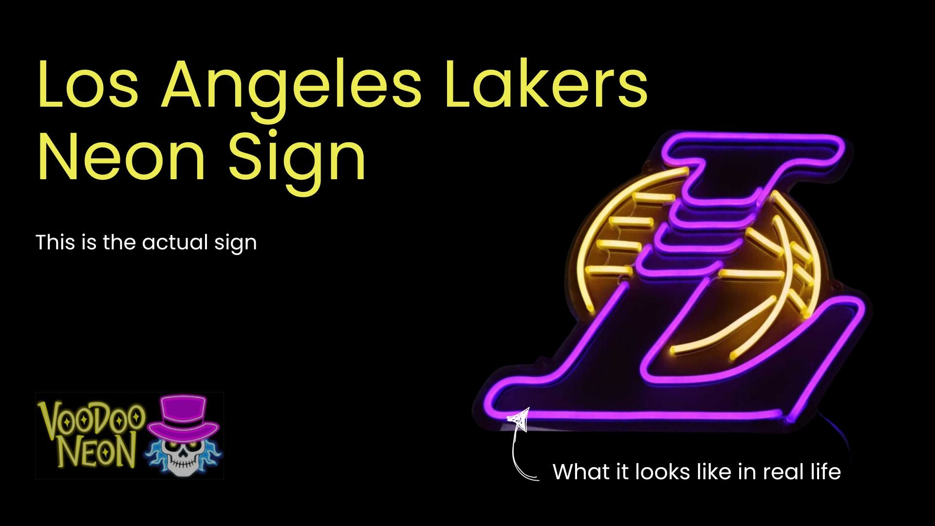 LA Lakers - Actual Neon Sign