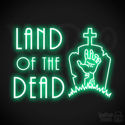 Land Of The Dead Neon Sign - Wall Art - Color Green