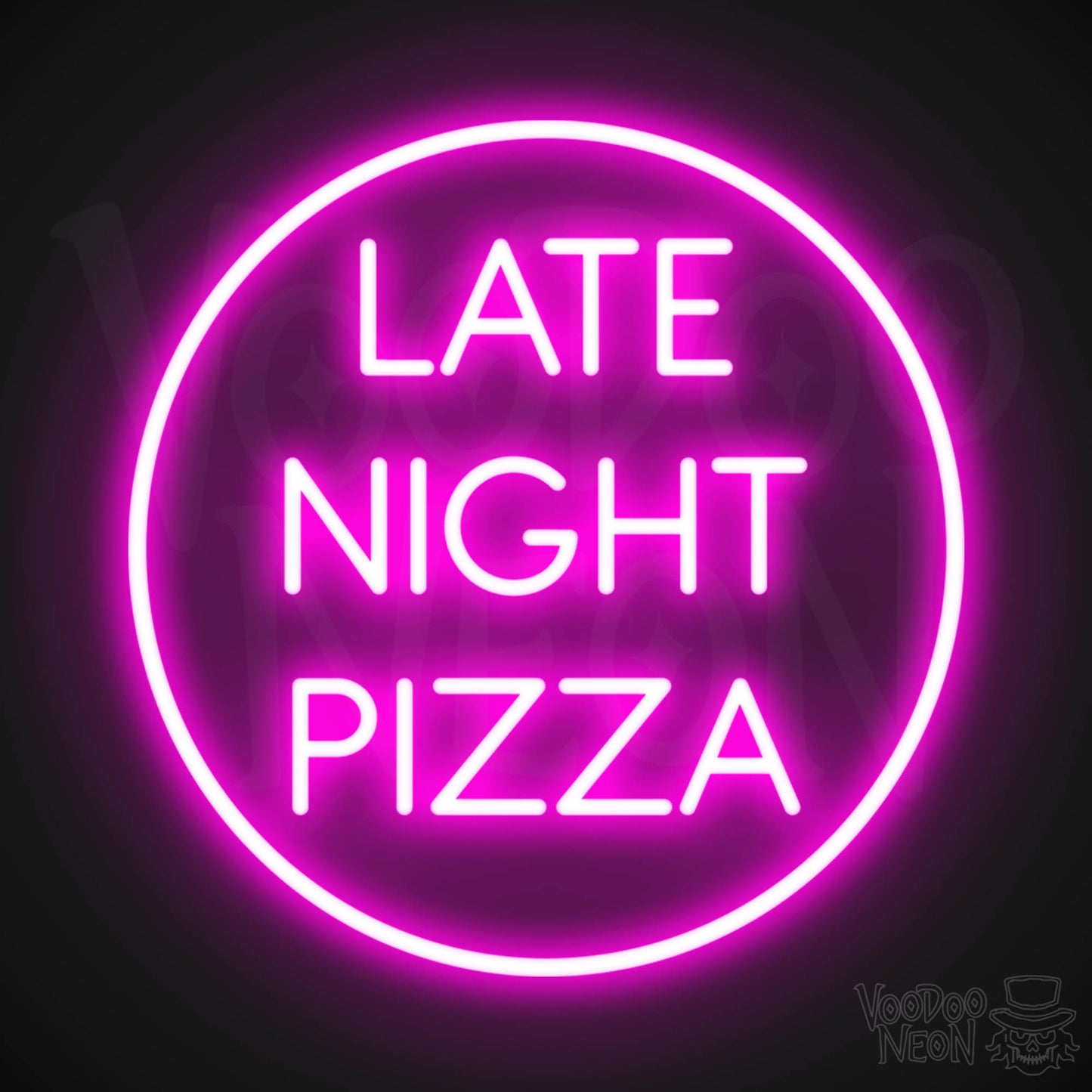 Late Night Pizza LED Neon - Pink