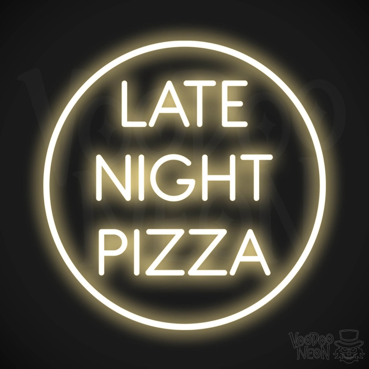 Late Night Pizza LED Neon - Warm White