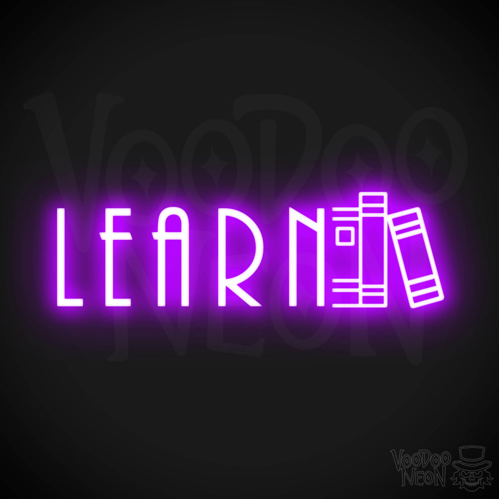 Learn Neon Sign | Neon Learn Sign | Word Sign – Voodoo Neon