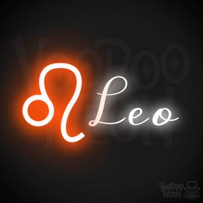 Leo Neon Sign - Neon Leo Sign - Leo Symbol - Neon Wall Art - Color Multi-Color
