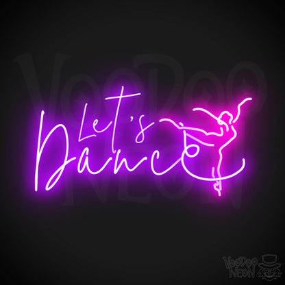 Lets Dance Neon Sign - Neon Lets Dance Sign - Color Multi-Color