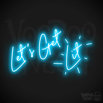 Lets Get Lit LED Neon - Dark Blue