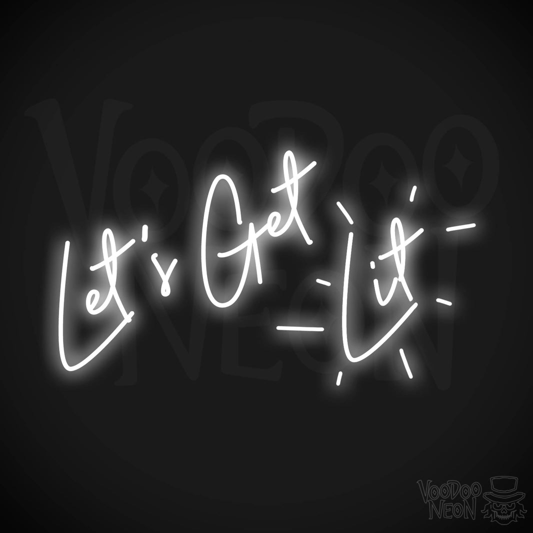 Lets Get Lit Neon Sign VOODOO NEON Lets get lit neon sign voodoo neon